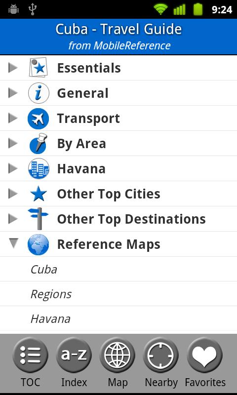Android application Cuba - Travel Guide screenshort