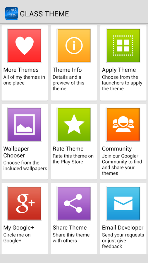 GLASS APEX/NOVA/GO/SMART THEME - screenshot