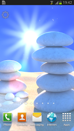 White Stone Live Wallpaper poster 1