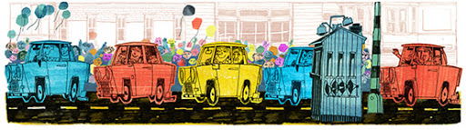 Google Doodle German Reunification Day 2013