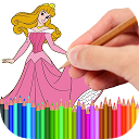 Coloring Book Princess mobile app icon