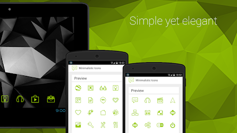 Minimalistic Icons | Green poster 12