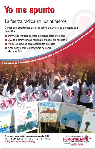 día mundial de la hemofilia - poster