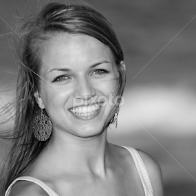 Hannah by Beth Mears - Black & White Abstract