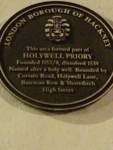 Holywell Priory Plaque