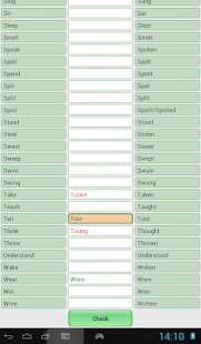  ‪English Irregular Verbs‬‏- صورة مصغَّرة للقطة شاشة  