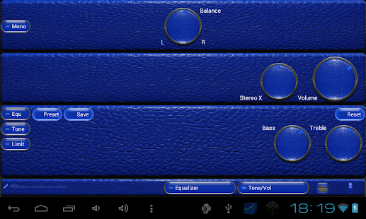 Poweramp skin blue lizard Screenshots 5