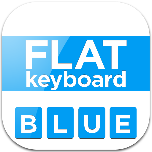 Flat Blue Keyboard LOGO-APP點子