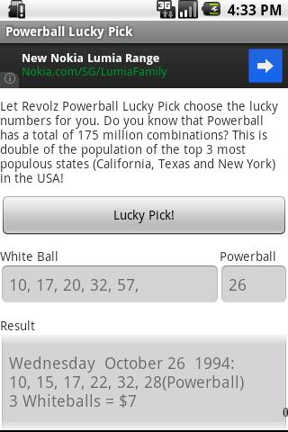 Powerball Lucky Random Number