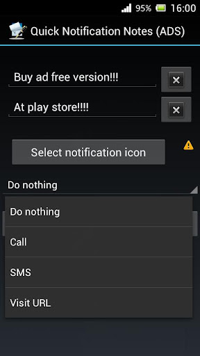 Quick Notification Notes ADS