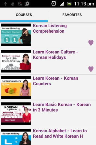 Korean Conversation Courses