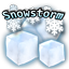 Snowstorm weather widget mobile app icon