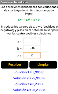 Ecuaciones y Sistemas Screenshots 3