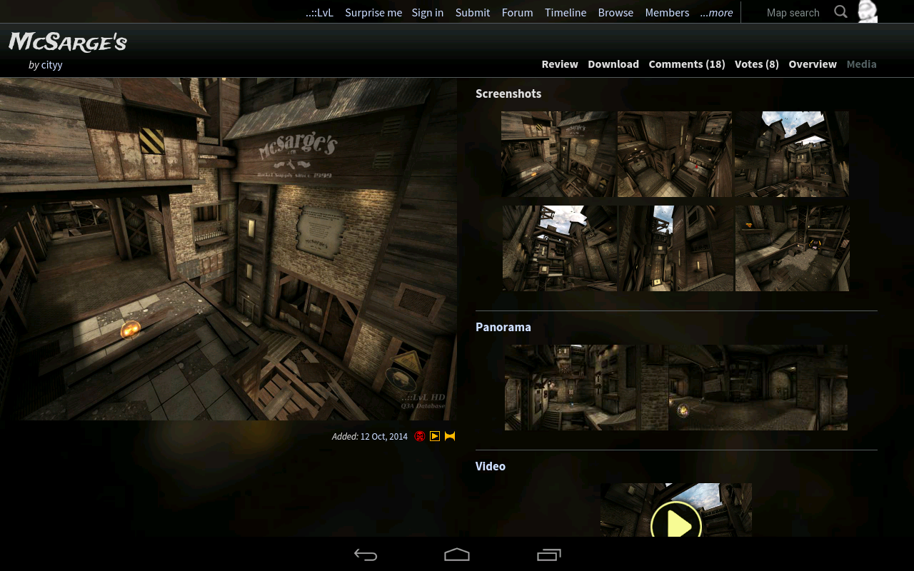    ..::LvL - Q3A Database- screenshot  