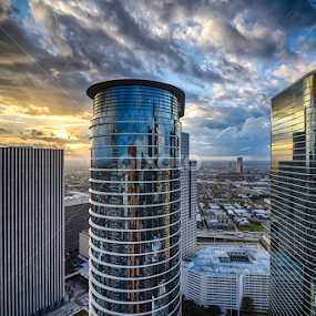 Smith Street from High at Sunset by Dee Zunker - City,  Street & Park Skylines