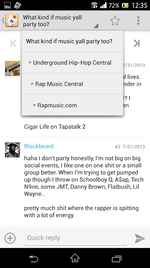 Tapatalk 4 - Community Reader - screenshot