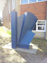 Blue Metal Statue