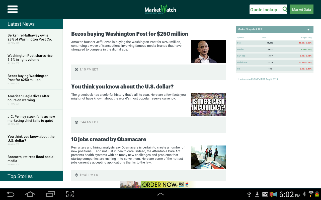 MarketWatch - Android Apps on Google Play