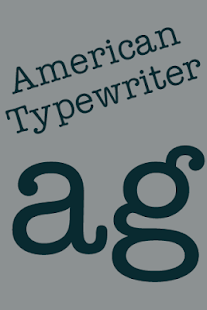 American Typewriter Flipfont Screenshots 3