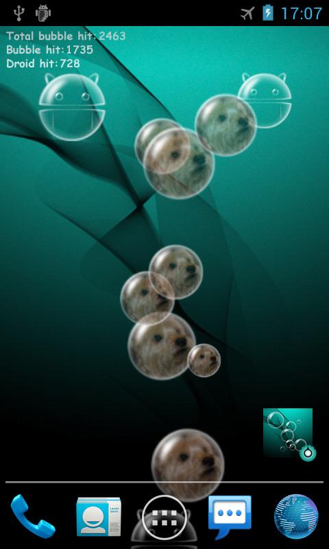 Bubble Pro Live Wallpaper Screen 1
