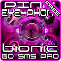 Pink Bionic Free GO SMS Theme logo