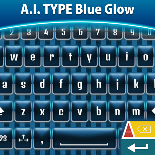 A.I. Type Blue Glow א 個人化 App LOGO-APP開箱王