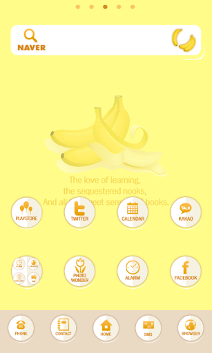 Banana dodol launcher theme