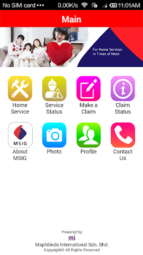 MSIG Home Assist Mobile App