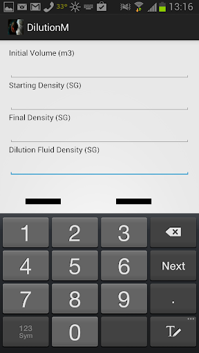 DilutionM metric version