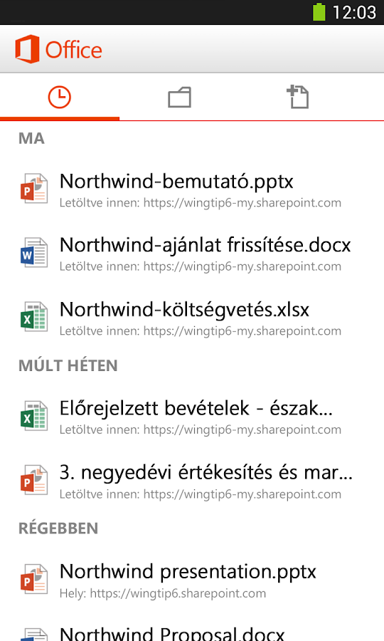 Microsoft Office Mobile - screenshot