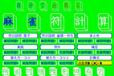 麻雀符計算 誰がやるの 自分でしょ！麻雀問題点数何を切る？