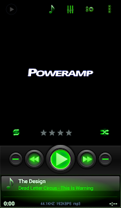 Screenshot Mad Jelly Green Poweramp Skin v1.3.1