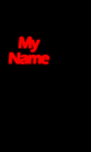 My Name Neon Moving