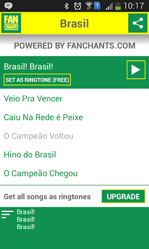 Brazil Songs World Cup 2014