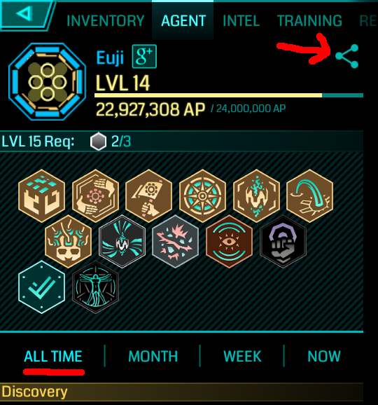 Agent Stats Screen 1