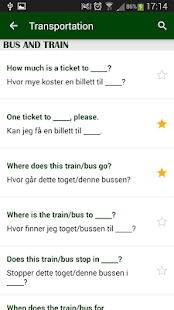 Norwegian phrasebook Screenshots 2