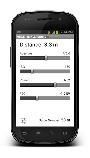 Manual Flash Calculator