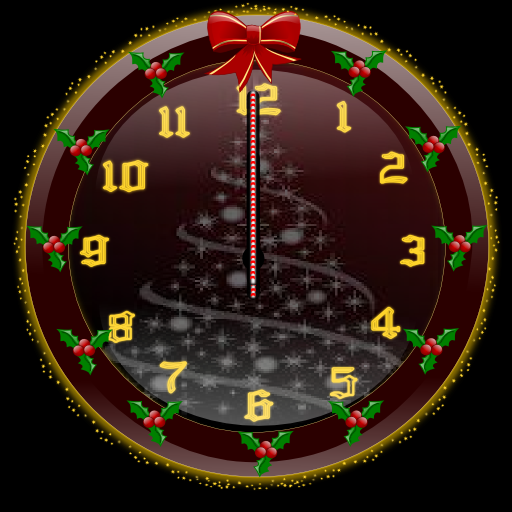 Christmas Glitter Clock Widget LOGO-APP點子