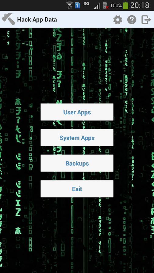 Hack App Data - screenshot