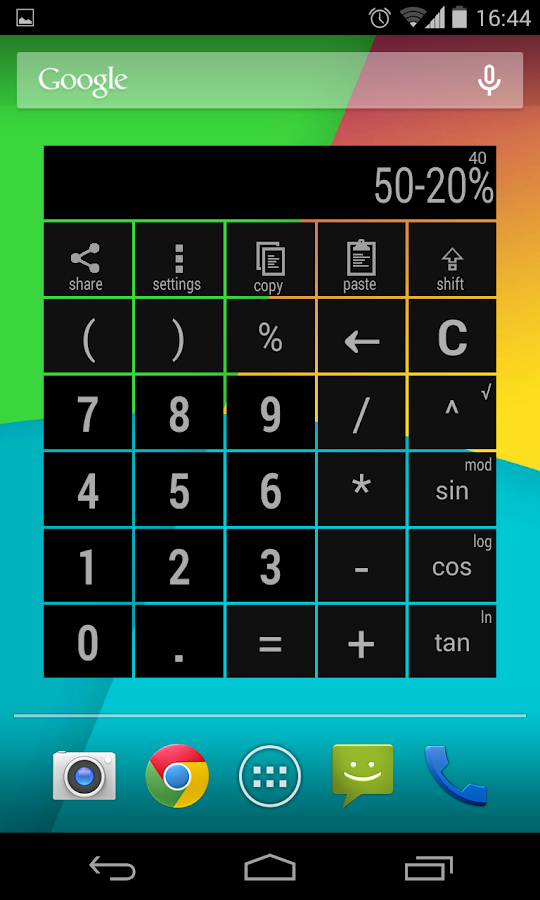 Widget Calculator PRO colorful Android Apps on Google Play