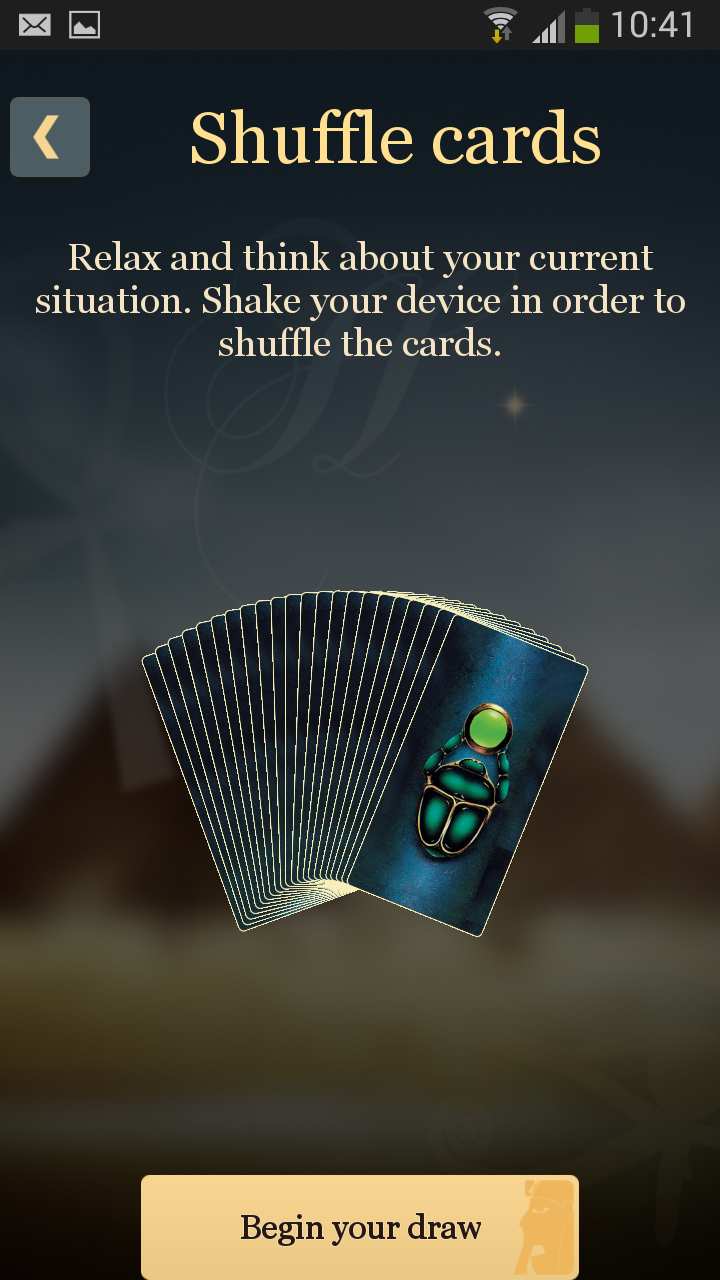 Egyptian Tarot Screen 3