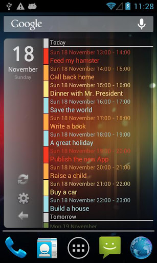 Clean calendar widget Pro