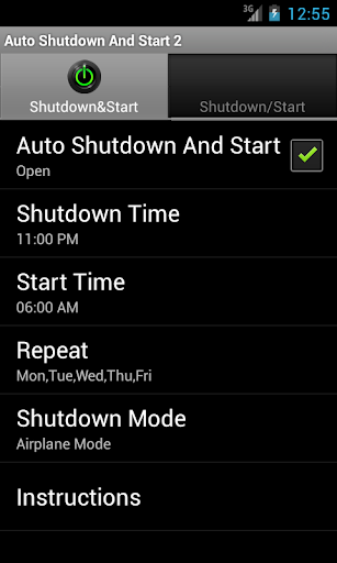 Auto Shutdown And Start 2