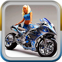 Racing Moto Hot Girl mobile app icon