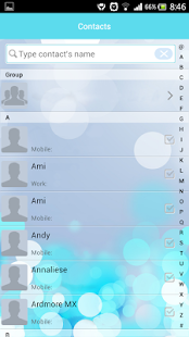 GO SMS Blurry Glass theme - screenshot thumbnail