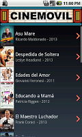 Cine Movil: Cartelera en Perú APK صورة لقطة الشاشة #2