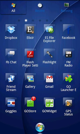 GO Launcher EX Windows 7 Style v1.0