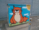 Grumpy Ginger Cat Mural