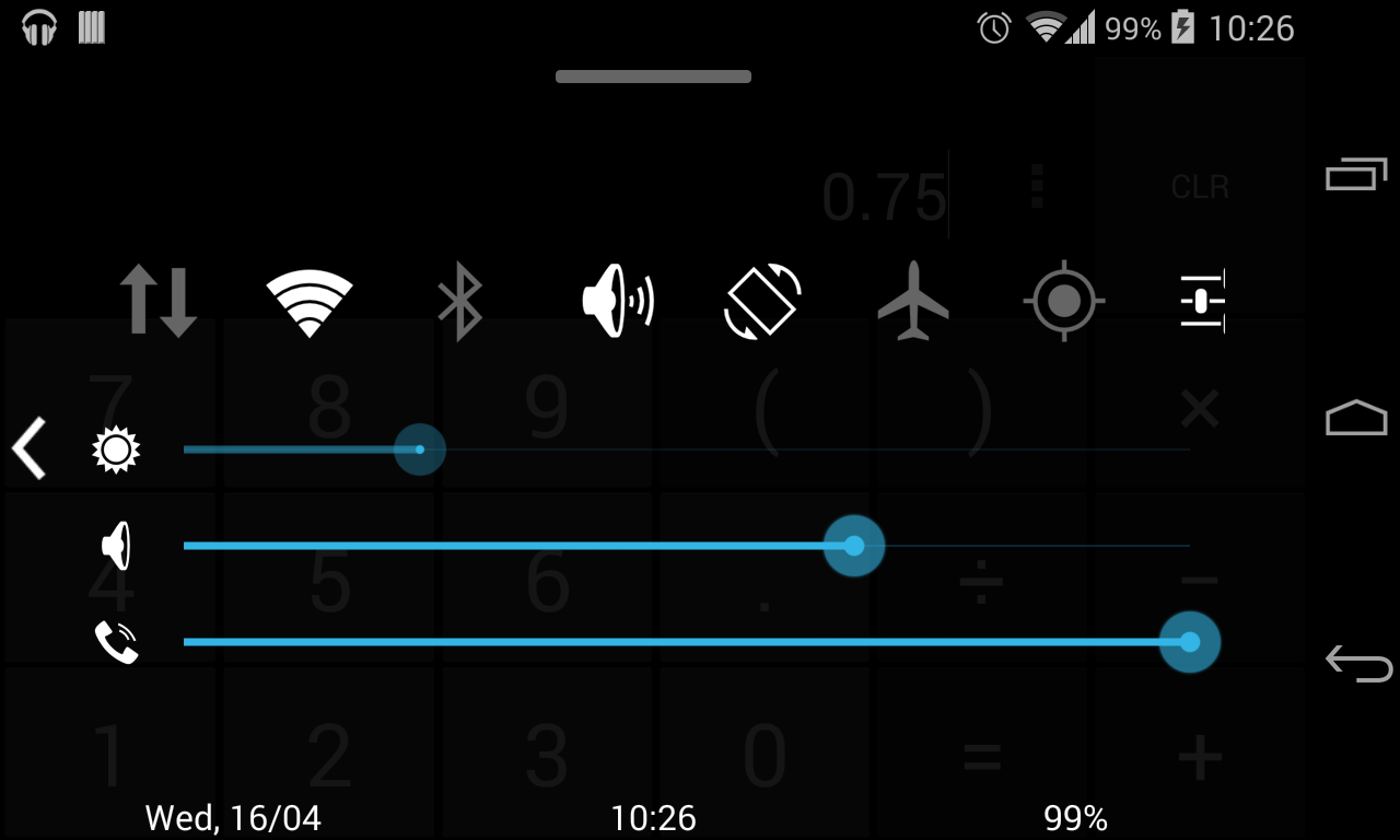 Quick Control Panel - screenshot