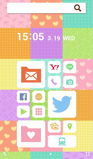 かわいいパッチワーク風タイル【壁紙きせかえ】buzzHOME